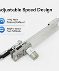 Kickass Reciprocating Cycle Linear Actuator With Fully Adjustable Stroke And Smooth Speed Control Plug And Play Diy Automation Gear Rock Solid Dc 24v Electric Motor showcasing adjustable speed design.