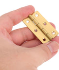 4 Piece Copper Piano Hinge Set For Wooden Boxes And Crafts No Fuss Install With Thick Bearings Heavy Duty Durable Smooth Open Close in hand