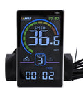 Slick Color Screen LCD Dashboard showing speed and gear for Scooter Upgrade Kit With 350W Brushless Controller.