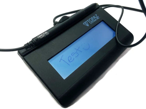 Rock Solid Signature Pad Featuring Legit Biometric Capture And Smooth Virtual Serial USB Hookup Hella Portable For secure document signing with LCD screen.