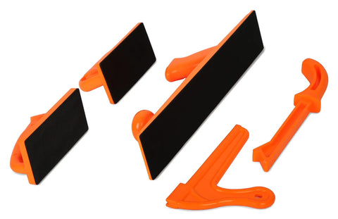 5-piece Push Block and Push Stick Safety Set for Woodworking, ergonomic grip, high-visibility, pro grade with EPDM pads