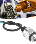 High Precision Pressure Sensor Transducer For Water Oil Fuel And Air, 1/8 Inch NPT Thread, Stainless Steel Construction, 100 PSI