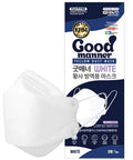 Package of KF94 Protective Face Mask White 100 Count For All Day Everyday Safe Breathing With Ergonomic Trifolding Design Full Coverage