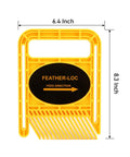 Snap Up These Heavy Duty Dual Featherboards Designed To Keep Your Push Power Consistent On Table Saw Router And Band Saw Tops Featuring Quick Glide Adjustments. Yellow ABS polymer featherboard measuring 6.4 x 8.3 inches.