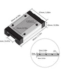 Diagram of MGN15 slide block for Linear Rail Kit With Hardened Steel Slider Blocks For 3D Printer And CNC Router showing dimensions.