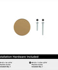 Slick Modern Cabinet Knobs With A Fresh Champagne Bronze Finish Dope Drawer Hardware For Kitchen Revamps and installation screws included.