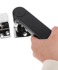 Hand gripping Heavy Duty Zinc Alloy Cooler Door Handle Latch With Sleek Minimalist Black Finish Built To Last Tough As Nails Durable Freezer