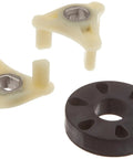Top Shelf Motor Coupling Replacement 285753A Drop Dead Simple Upgrade For Washers shown with plastic and rubber pieces.