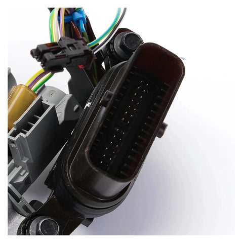 9T50 Automatic Transmission Valve Body With Wiring Harness showing connector details for Chevy Trailblazer and Malibu.