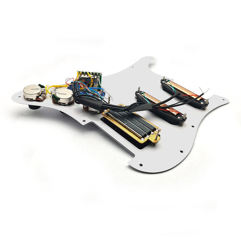 SSH Coil Split Pickguard With Two Mini Humbuckers And One Four Coil Bridge Pickup High Output Loaded Prewired Scratchplate