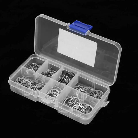 Stainless Steel Retaining Ring Set 120Pc Kit Snap Ring Circlip Assortment 9Mm To 14Mm With Box For Rotation Limitation