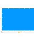 Heavy Duty Waterproof Tarp 16x20 Foot Poly Tarpaulin 16 Mil Thick With Metal Grommets Every Nineteen And A Half Inches