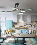 Turn Heads And Level Up Your Home With This 6 Head Sputnik Chandelier Featuring 360 Rotating Led Pendant Lights Adjustable Drop E27 Sockets For Dining Kitchen Living Rooms In Gold in modern kitchen living space.