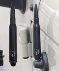 Jeep Wrangler Short Black 5.7 Inch Aluminum FM Aerial Antenna Replacement Mast Whip mounted on vehicle door 2007-2021