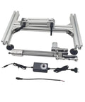 Rock Solid Reciprocating Cycle Linear Actuator With Adjustable Metal Stand And Grippy Suction Base 12 Volt 80 Millimeter Stroke 95 Rpm Includes Plug In Power Adapter.