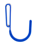 Workhorse Tool Hook And Trowel Hanger A Dependable Hand Tool Carrier that clips to gear bags and belts, featuring a blue metal hook.