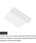 RC Hinges Set 0.5 Inch X 0.7 Inch X 0.8 Inch Adjustable Hatch Hinges For RC Model Airplanes 5 Pack Durable Plastic Construction