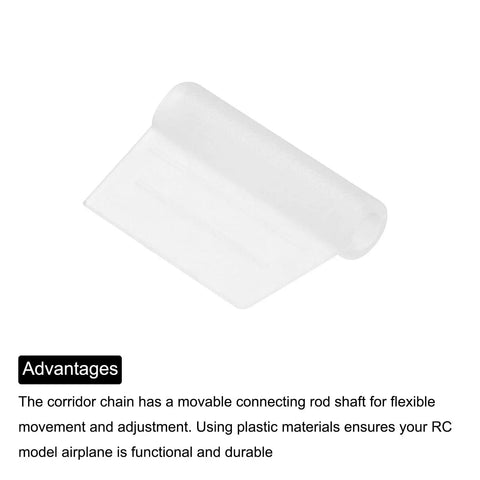 RC Hinges Set 0.5 Inch X 0.7 Inch X 0.8 Inch Adjustable Hatch Hinges For RC Model Airplanes 5 Pack Durable Plastic Construction