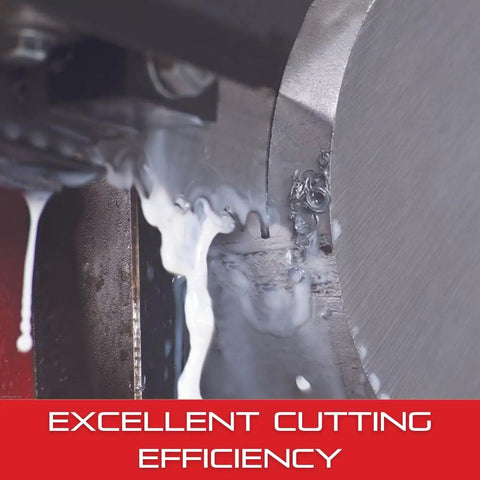 Intenss Pro Bi-Metal Band Saw Blade With M42 HSS Cutting Edge For Heavy-Duty Intensive Production Cuts In Ferrous And Non-Ferrous Metals, 8 Ft Length, 1 In Wide,.035 In Thick, 6-10 TPI, IP-P-R Grind