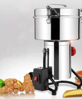 Electric Grain Grinder Superfine Mill 4500W Dry Flour Milling Machine for cereals with funnel, herbs, and spices setup