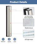 Product details of Dope Outdoor Wall Light 20W LED Exterior Fixture, 31.5 Inch IP65 Waterproof Sconce, sand black iron body.