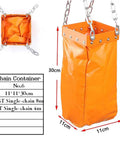 Heavy Duty Chain Bag Container For Overhead Manual Bridge Hoist Crane Chains Keep Chains Clean And Tangle Free With PVC Coated Mesh