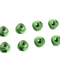 Eight Pack Flange M4 Nylon Lock Nuts With Serrated Edges Self Tightening Aluminum Wheel Hardware For Axial HPI TLR ECX One Tenth Scale