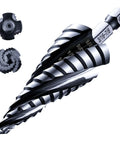Toolant four-spiral cobalt step drill bit with hex shank, 3/16-7/8 in (12 steps) for metal, aluminum, plastic