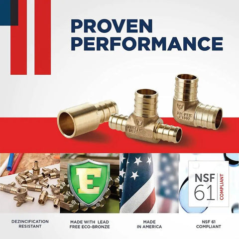 Half Inch PEX Fittings Bundle 220 Pack With 22 Elbows 22 Tees 22 Couplings And 154 Crimp Rings For PEX To PEX Plumbing Connections Stress Corrosion Cracking Resistant