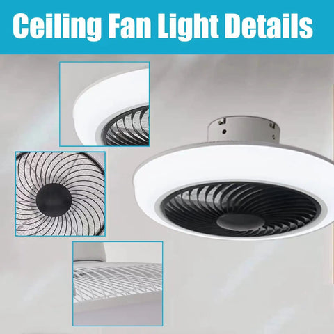 Remote Control Ceiling Fan With Lights, 72W Dimmable Flush Mount Ceiling Fan With LED Light details and design