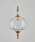 Antique Style Adjustable Glass Pendant Light Fixture With Brass Hardware For Kitchen Island And Dining Room, Old School Vintage Vibe, G9 Bulb Holder, 6.3 Inch Shade, 11.8 Inch Height, Hardwired Ceiling Pendant