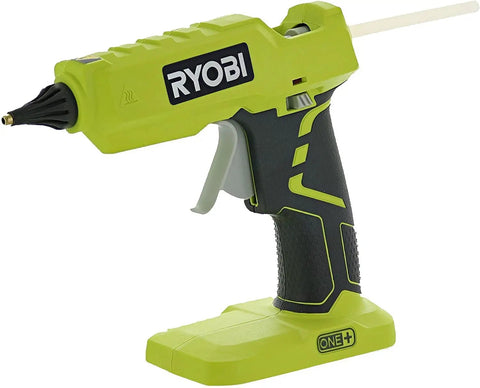 Cordless Full Size Hot Glue Gun Bundle With Charger And 18 Volt Lithium Ion Battery LED Indicator in green and black