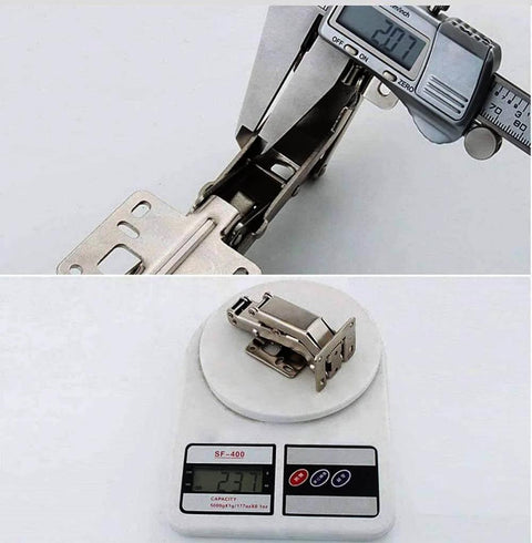 170 Degree Frameless Cabinet Door Hinges With Hidden Hydraulic Buffer Adjustable Mounting Soft Close Stainless Steel Damping For Wardrobe 2 Pairs Full Coverage Fit