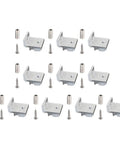 Heavy Duty Aluminum Shelf Brackets 10 Pack Corner Fittings For 2020 3030 And 4040 Profiles Tough Shelf Supports For Bookshelves Display Racks