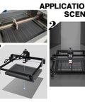 BENECREAT Honeycomb Working Table for laser engravers, iron frame, 11.8x7.8x0.8in; three-view collage