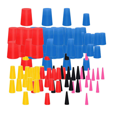 Milageto Silicone Tapered Plug Kit High Temp Stoppers 1/16 To 5/8 Inch Sturdy Assortment For Media Blasting Spraying Painting Protection Heat Resistant Sealing Machinery Maintenance Storage Box Portable 60 Pieces, assorted silicone plugs