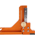 Heavy Duty Aluminum Alloy Height Gauge And Depth Ruler Offering Dual Measurement Scales For Exact Router Bits And Sawblade Measurements, angled view.