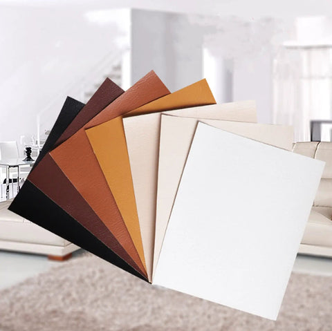 Leather Repair Patch Tape 8x54 Inch Self Adhering Patch Kit For Furniture Sofas Vinyl Car Seats Couch Chairs Shoes And Jackets Gold Color Quick Fix For Tears And Scuffs displayed in multiple colors