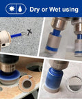 Tile Diamond Drill Bits Kit For Porcelain And Ceramic Tile 16 Piece Hole Saw Set With Core Bits in drilling use