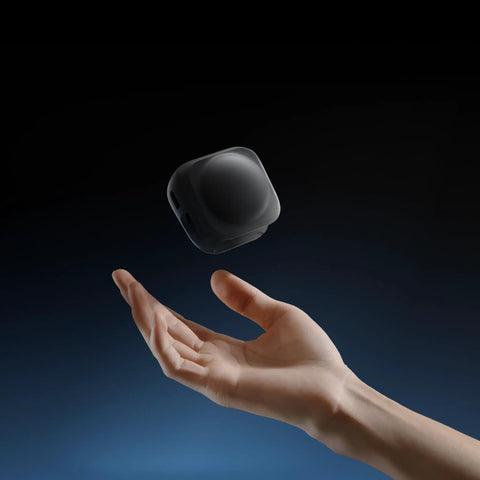 Lens Cap For X4 8K 360 Action Camera Protect Your Lens From Scratches And Dust With Easy Snap On Fit in mid-air above hand