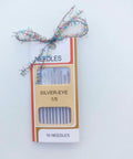 Silver-eye needle pack for Embroidery Starter Kit With Cotton Threads Three Skeins Punch Needle Hoop Stencils And Heat Erasable Pen
