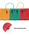 12 Pack Mini Solderless Breadboards With 170 Tie Points Self Adhesive Dope Prototyping Boards For Electronics Kits