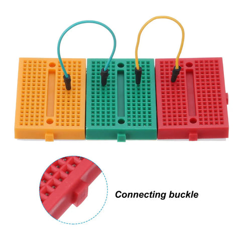 12 Pack Mini Solderless Breadboards With 170 Tie Points Self Adhesive Dope Prototyping Boards For Electronics Kits