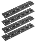 Beefy Heavy Duty 6 Inch Black Stainless Steel Piano Hinges Continuous Folding Cabinet Hinges set with mounting holes