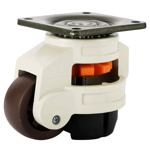 Beefy 4 Pack Leveling Casters With Nylon 2 Inch Wheels And Rubber Feet For Industrial Equipment And Workbenches Retractable Support Up To 2200 Lbs Easy Install Stable On Uneven Floors