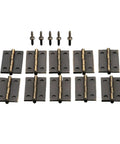 Rotating Concealed Hinges For Cabinets And Drawers 30 Piece Pack Easy Install Mini Square Cupboard Door Hinge For Wooden Furniture Jewelry Box Replacement Hardware 24 By 16 Millimeters with screws visible