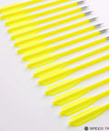 60 Piece Red And Yellow 6.25 Inch Archery Crossbow Bolts Set For 50 To 80 Lb Pistol Crossbows in yellow on white background