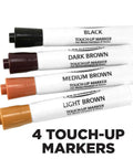 Wood Floor And Furniture Scratch Repair Kit With 4 Filler Sticks And 4 Touch Up Markers To Fix Scratches Chips And Dings Blend Colors