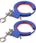 Cable Pulley Roller Wire Guide Clamp Set Must Have Reinforced Nylon Stainless Steel For Indoor Outdoor Wiring Fast Install Smart Axle Design Durable Wire Tray Guide 2 Pack, blue clamp 2-pack