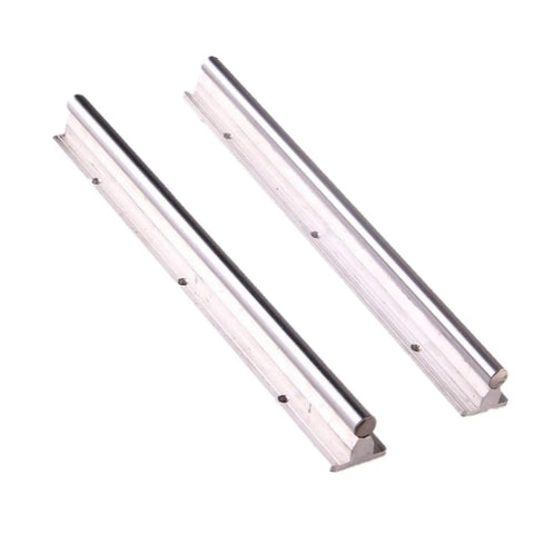 Pro Grade Beefy Linear Rail SBR10 500mm set showing two stainless steel rods for CNC machines and precise motion guide